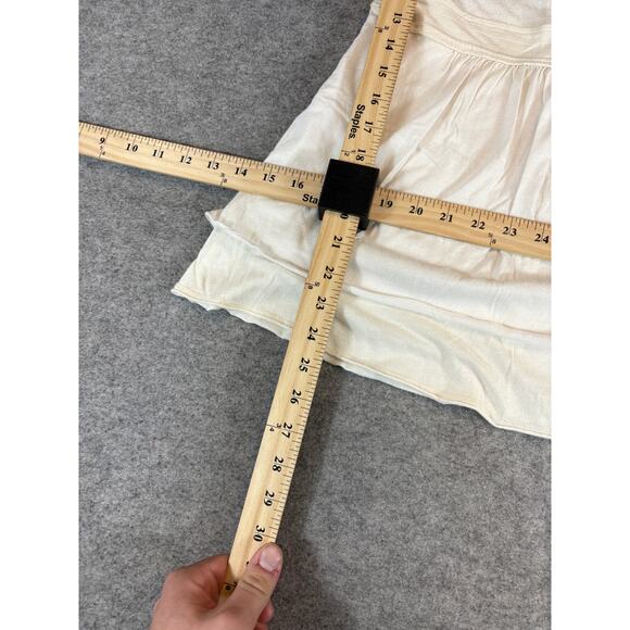 Y2K Hollister Babydoll Spaghetti Strap Blouse Womens XS White Coquette Ruffles - Picture 2 of 8